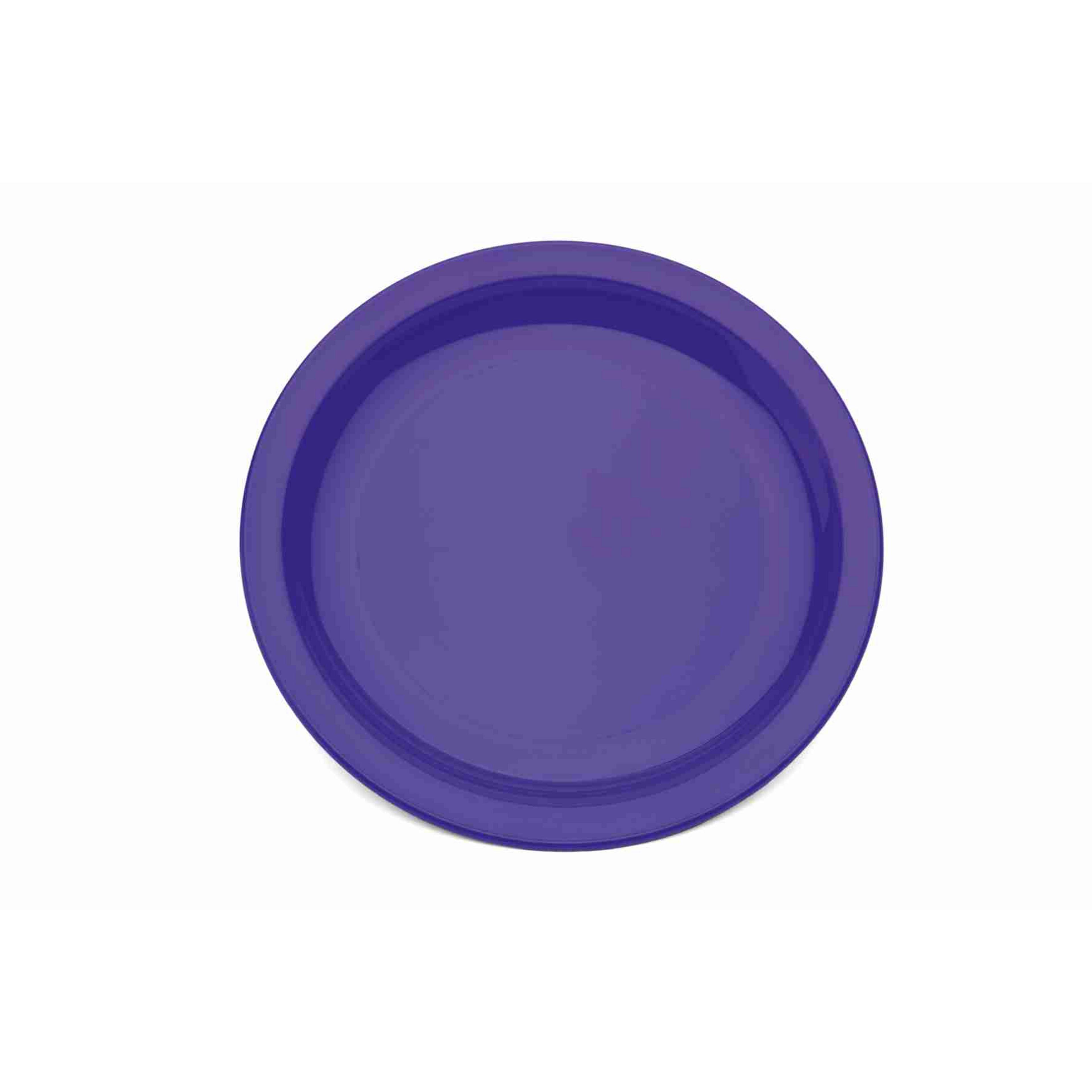 Purple Narrow Rim Polycarbonate Plate - 17cm