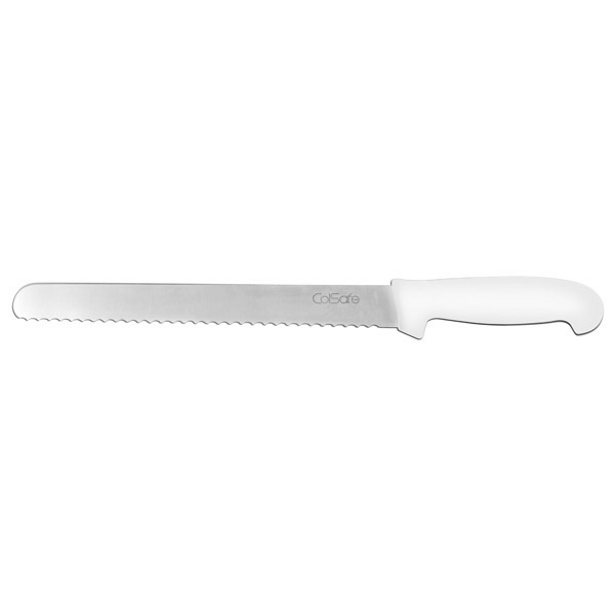 White Hand Slicing Knife Serr Blade 30cm