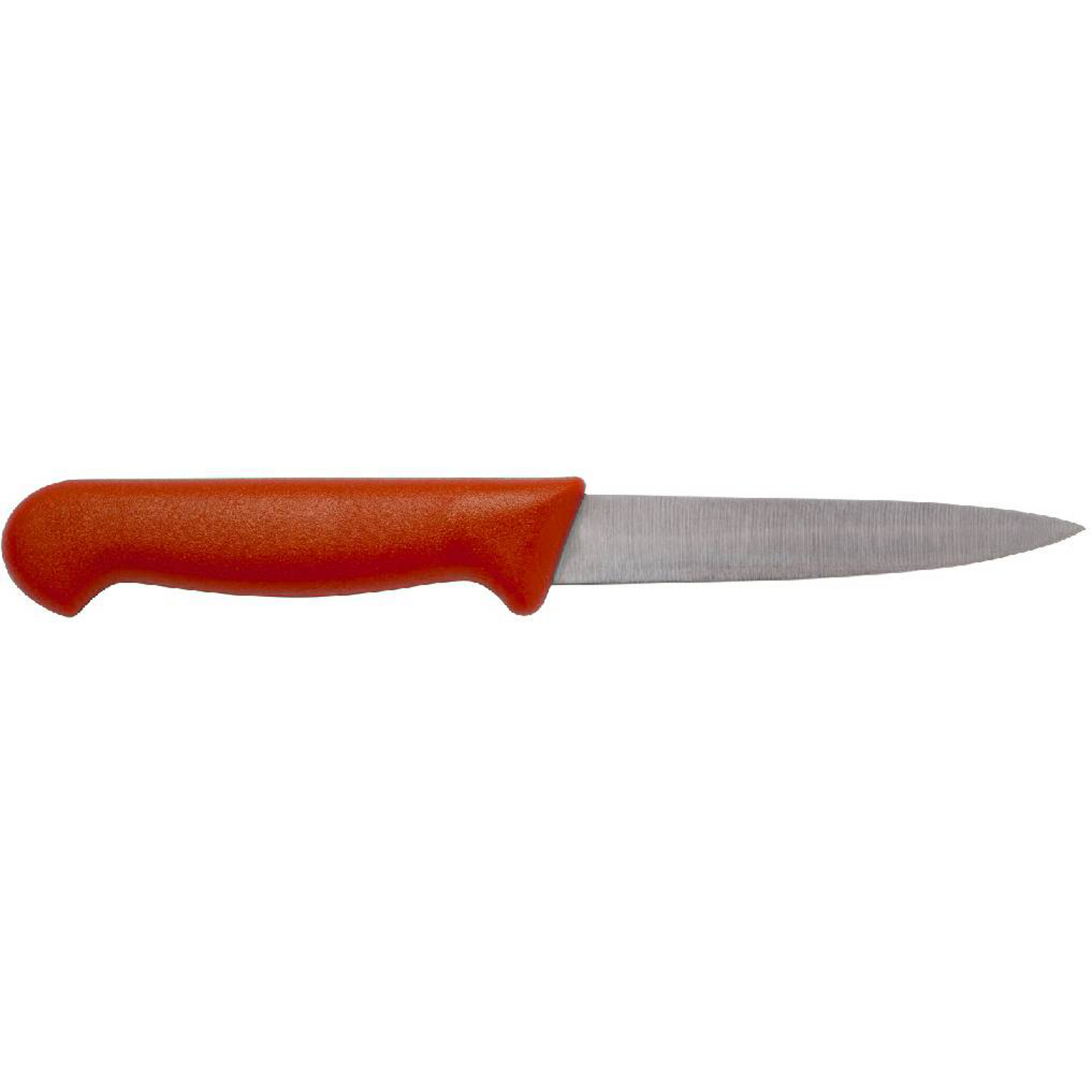 Red Handled Vegetable Knife 4 - 10.2cm