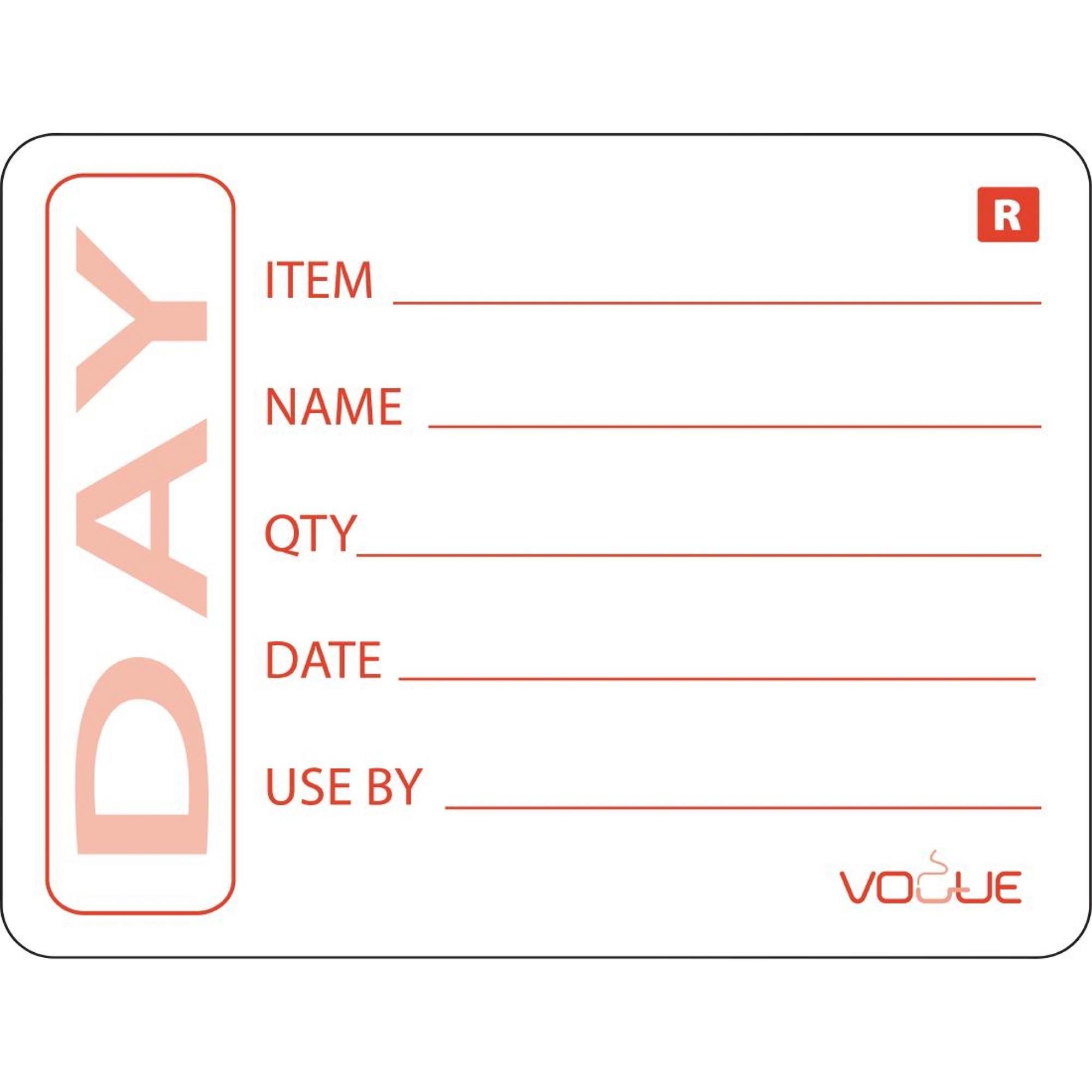 Removable Item-date-use By Labels 5cm