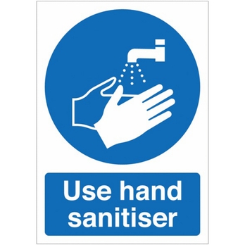 E8r08353 Use Hand Sanitiser A4 Self Adhesive Poster Findel International