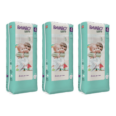 Bambo Nature Nappies Maxi TB - Size 4 - Pack of 144
