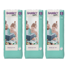 Bambo Nature Nappies XL- Plus TB - Size 6 - Pack of 120