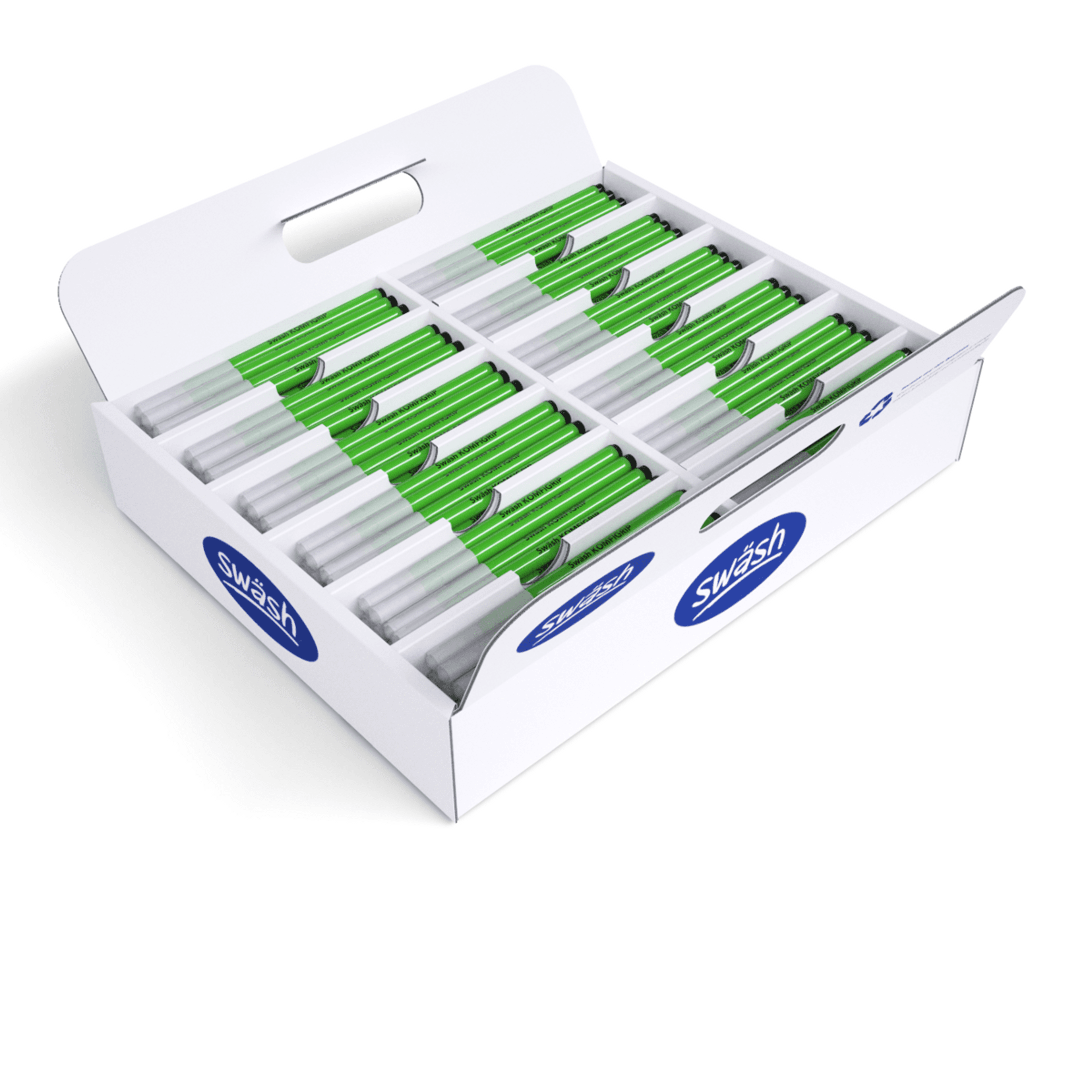 Swäsh Handwriting Pen KOMFIGRIP - Black - Pack of 300