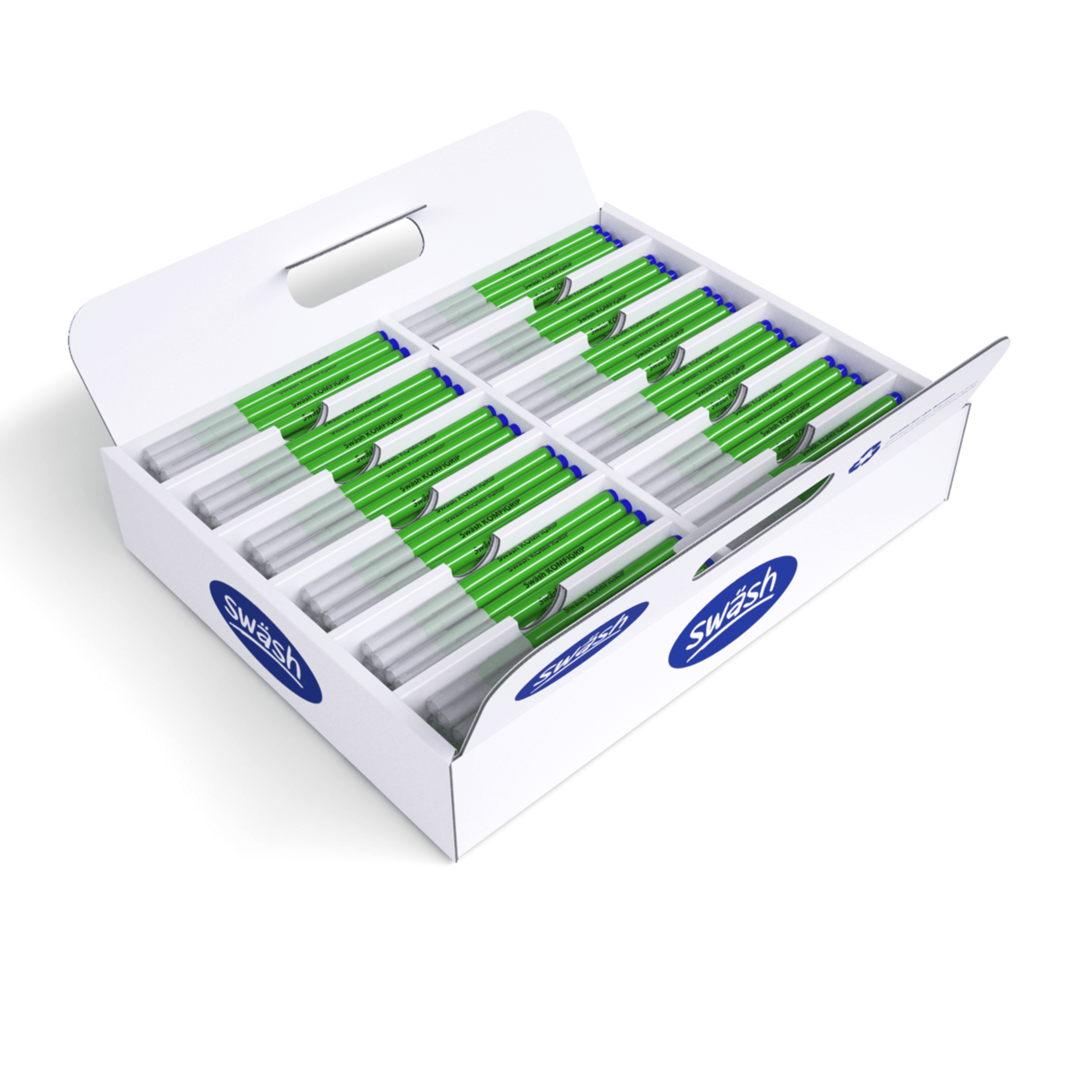 Swäsh Handwriting Pen KOMFIGRIP - Blue - Pack of 300