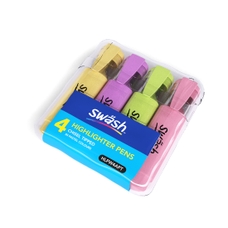 Swäsh Highlighter Marker - Assorted Pastel - Pack of 4