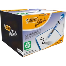 BIC Velleda 1701 Dry Wipe Markers - Black - Pack of 48