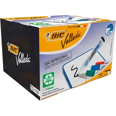 BIC Kids Mini Velleda Whiteboard Pens Fine Bullet Nib - Assorted Colours,  Pack of 6 BIC