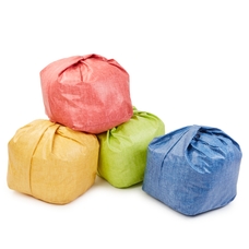 Antimicrobial Textured Primary Beanbags - Pack of 4