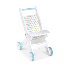White Wooden Play Pushchair
