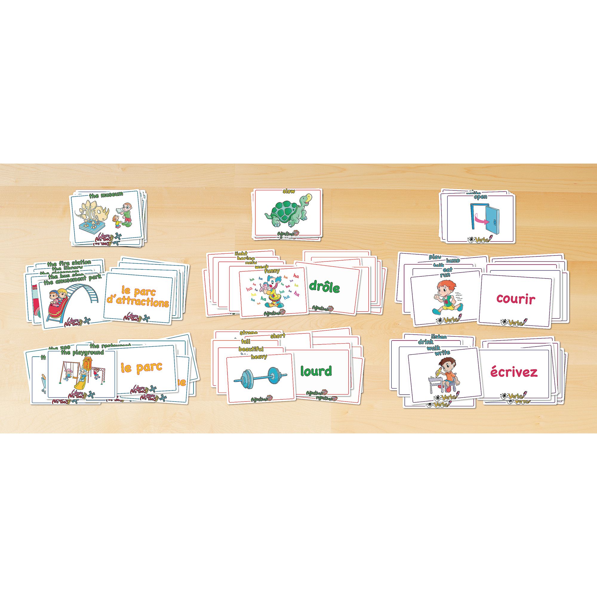 Word Recognition Flashcards French