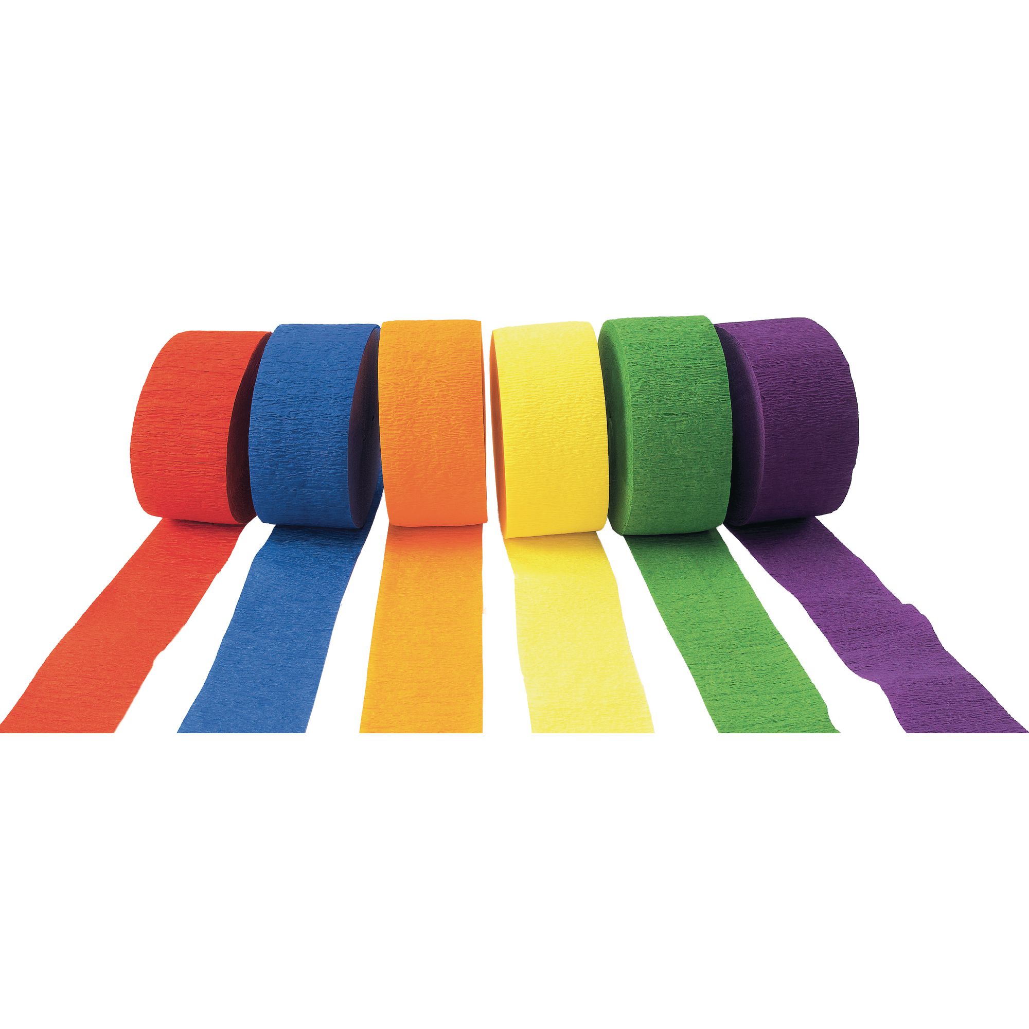Brights Crepe Paper Streamers Set Of 6