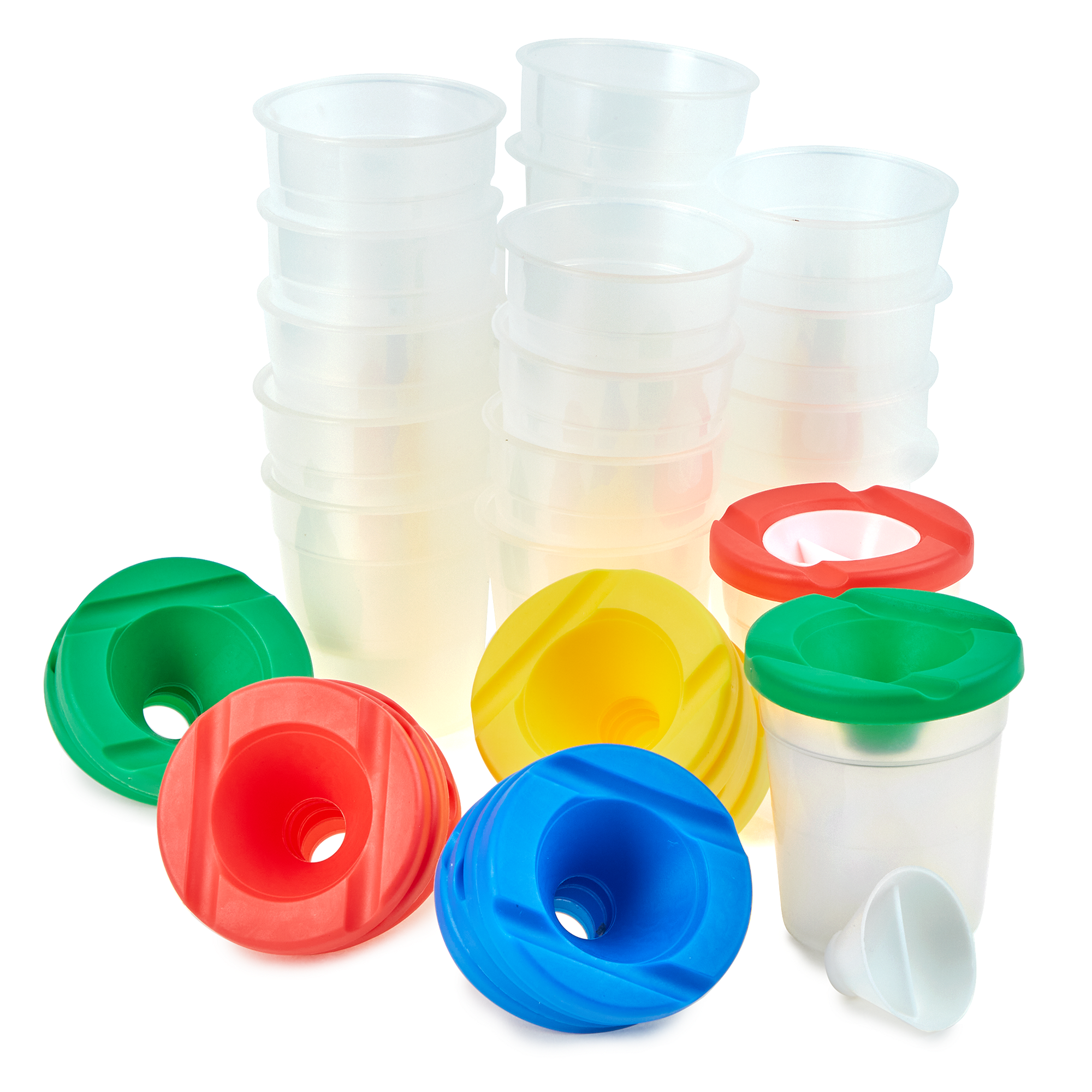 Non Spill Water Pots With Lids  PK30