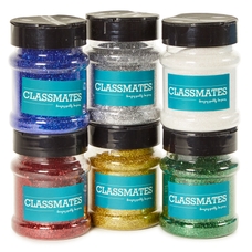 Classmates Glitter Tubs - Assorted - 100g - Pack of 6