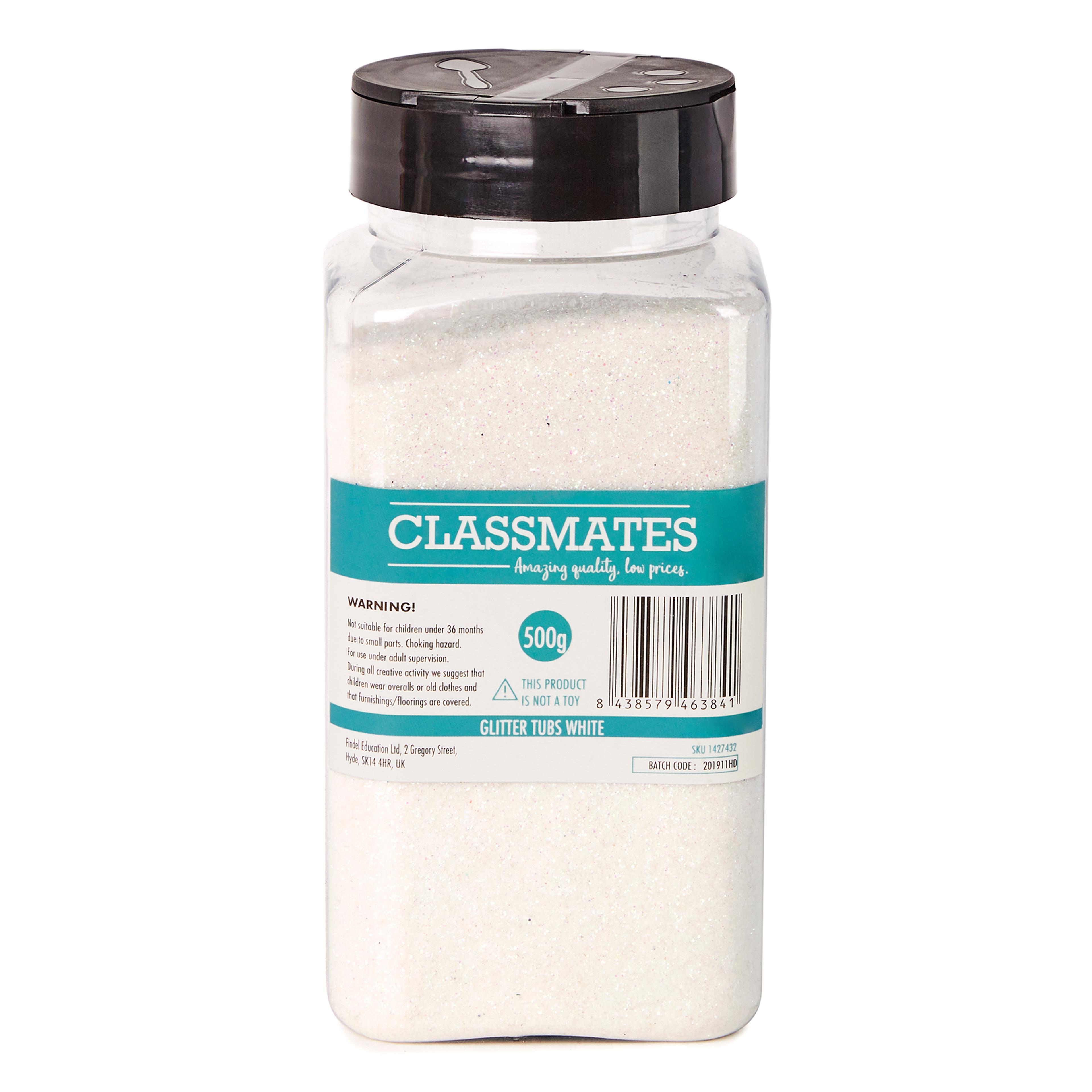 Classmates Glitter - White - 500g