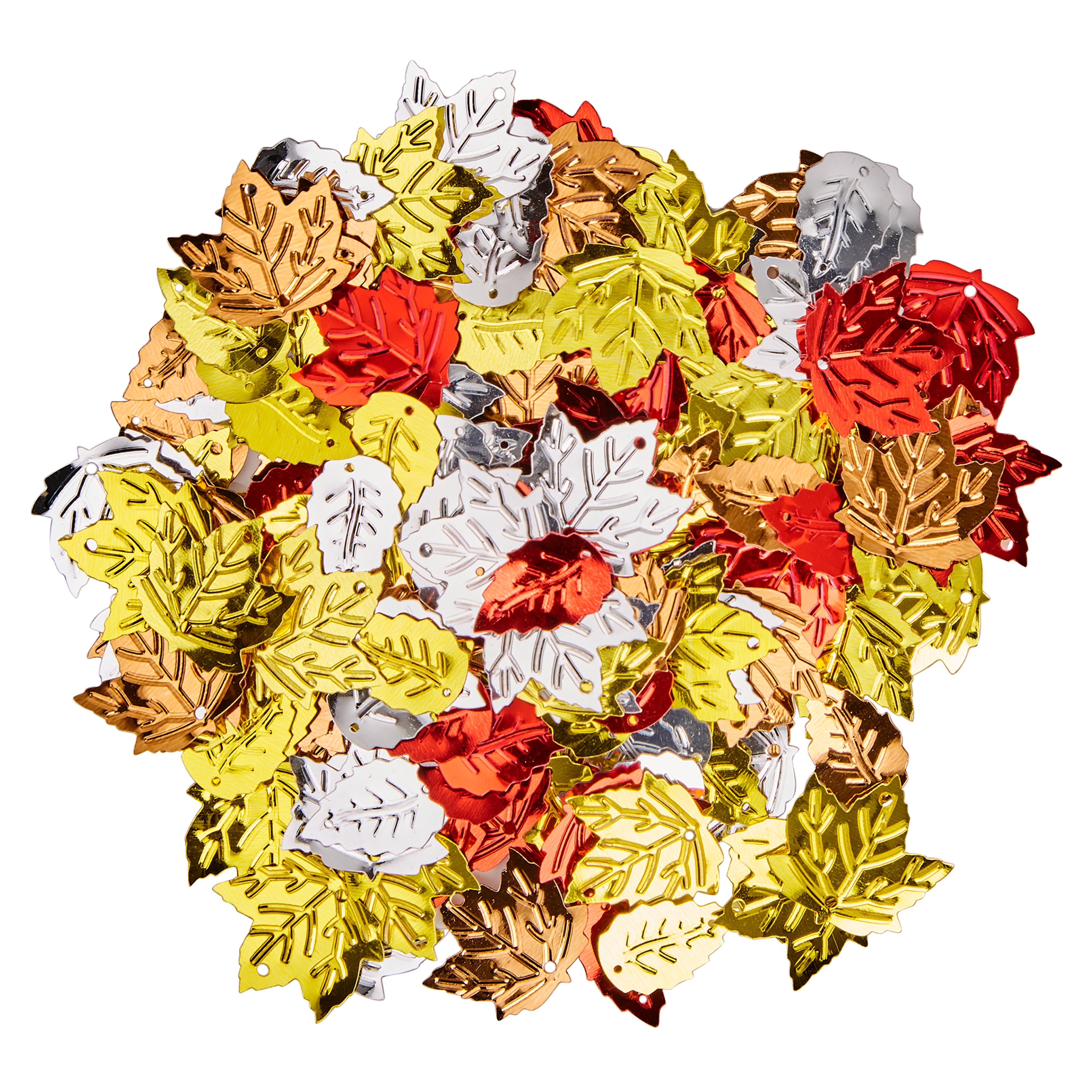 Classmates Mixed Leaf Sequins - 100g