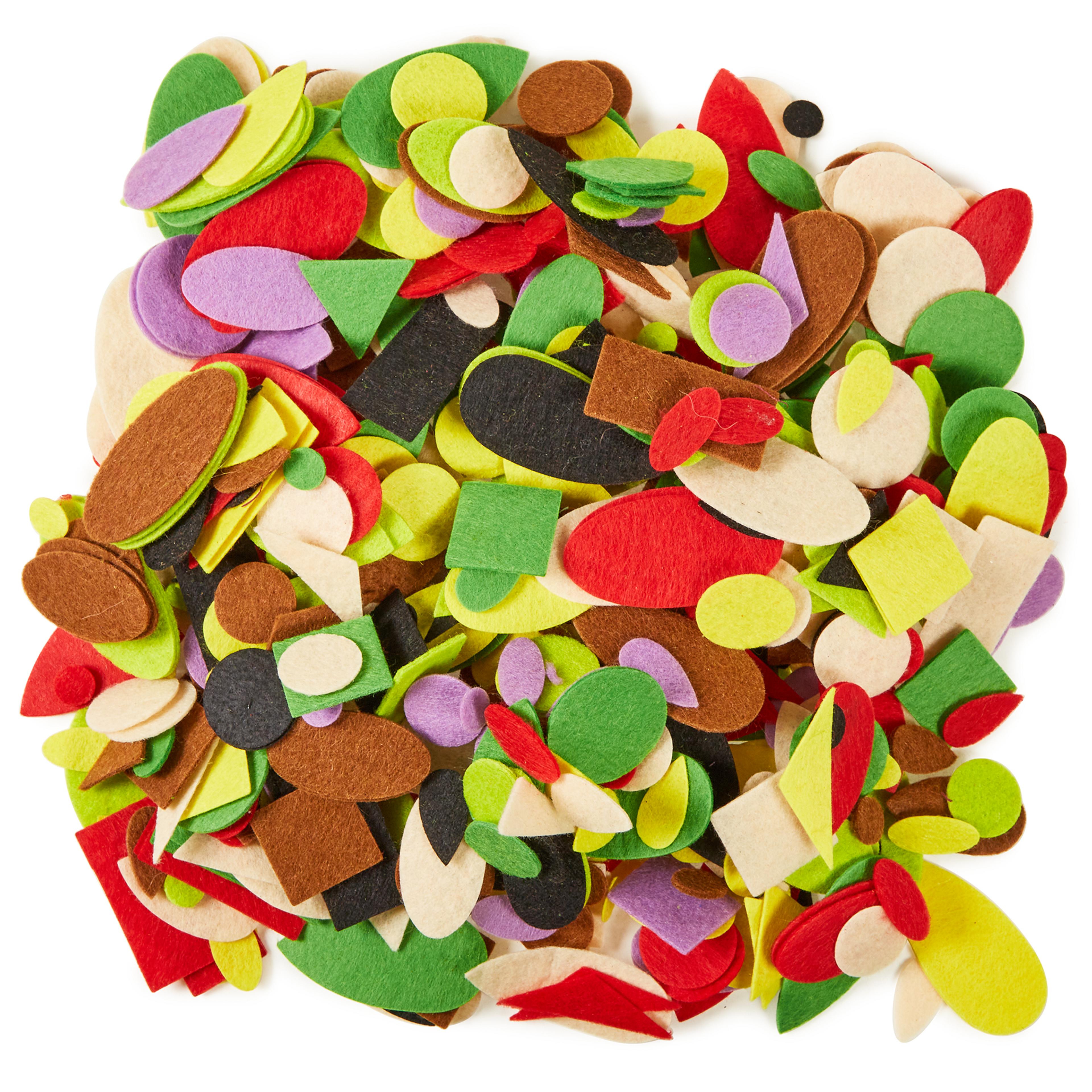 Classmates Felt Shapes Assortment - Pack of 1000