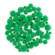 Classmates Mini Pom Poms - Green - Pack of 100