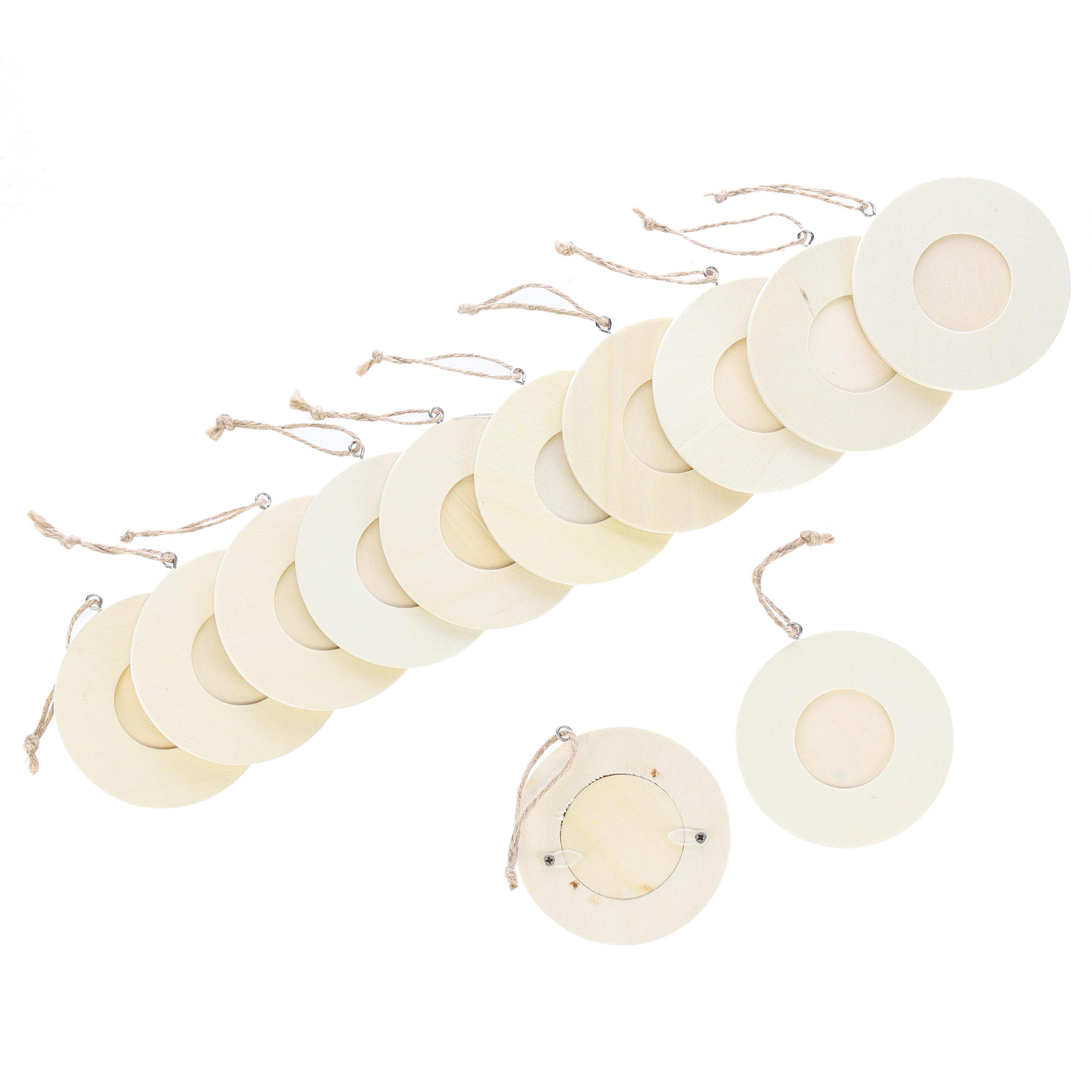 Classmates Wooden Circular Frames - Pack of 12