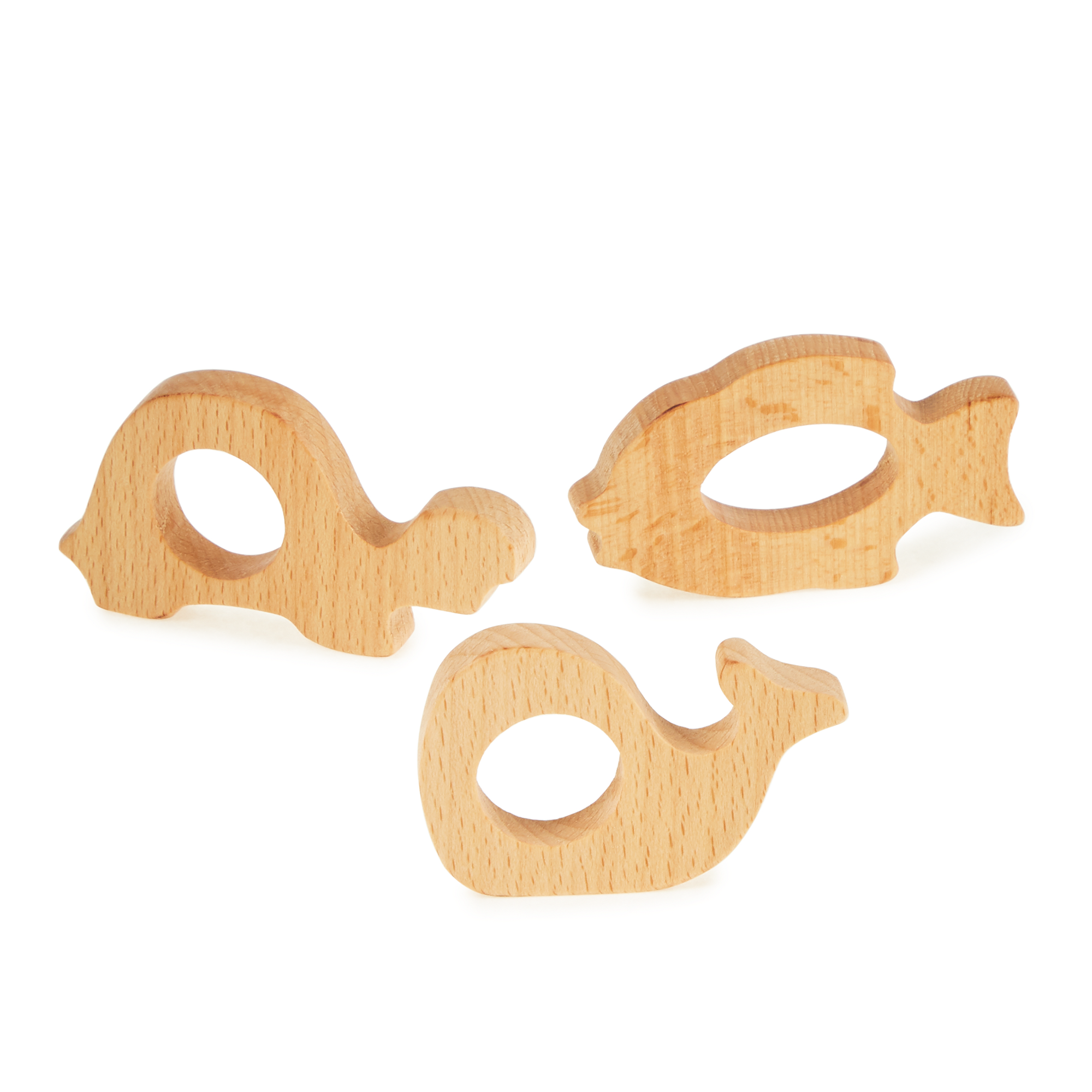 Wooden Grasping Toys - Sealife FSC