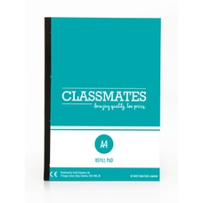 Classmates Refill A4 160 Page Pad White/Red - Pack of 5