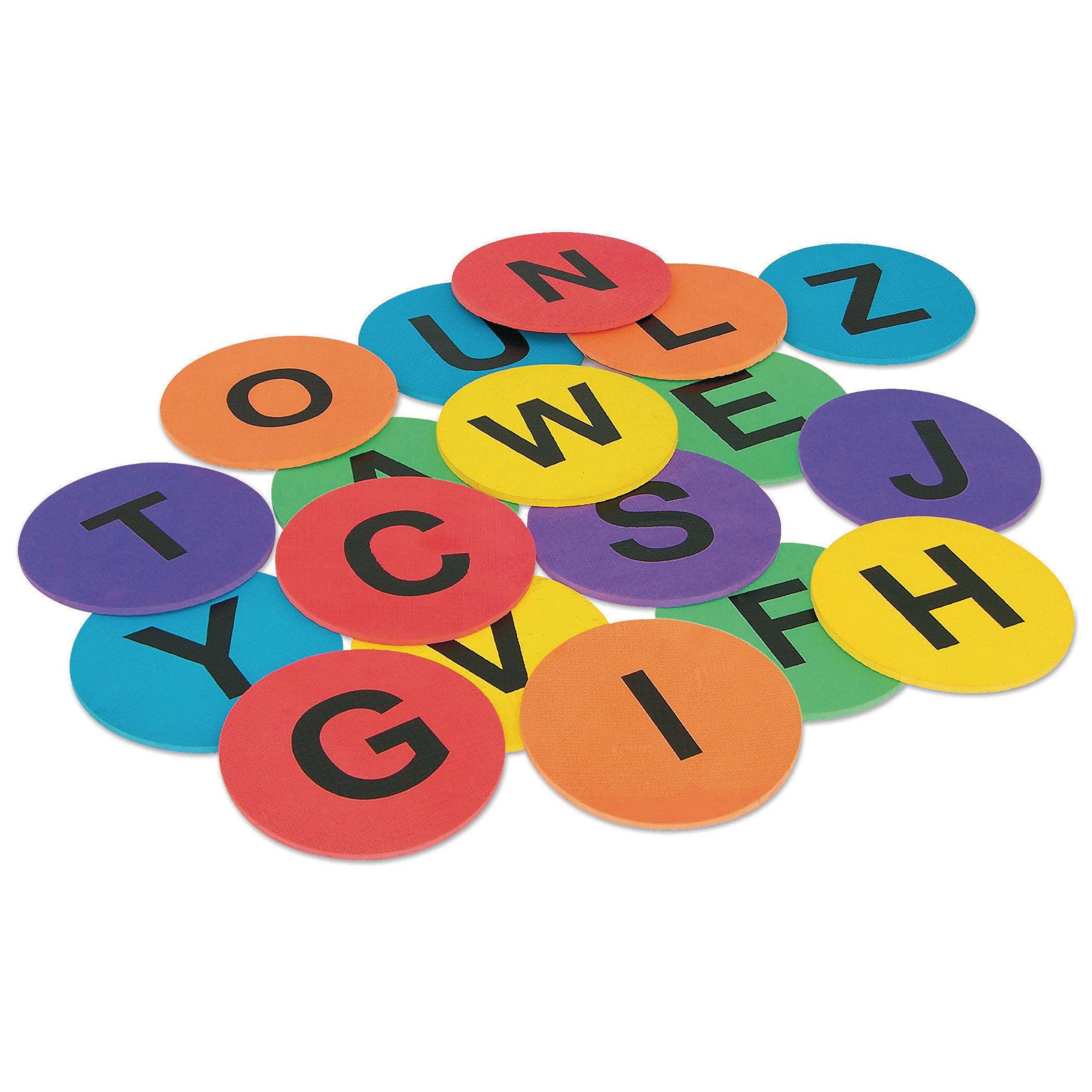 Alphabet Spot Floor Markers - Assorted - Pack of 26