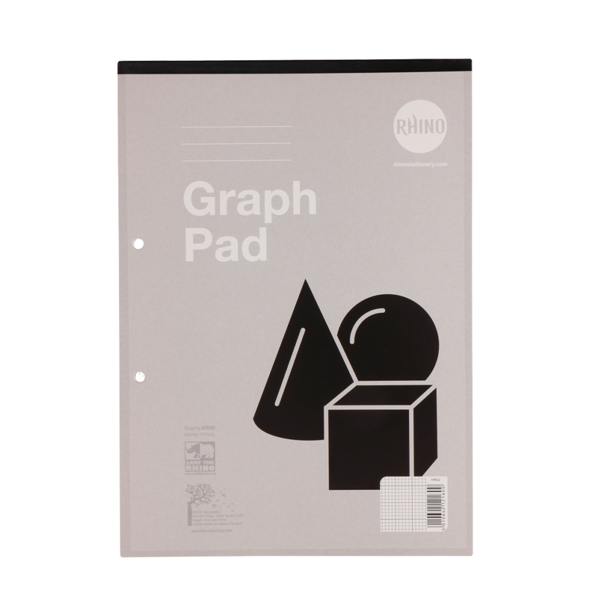 Refill Pads A4 50p Grph2-10-20mm Grey P6