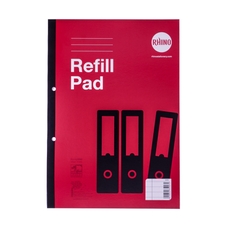 Refill Pads A4 160P 8mm Line with Margin Red Pack of 3