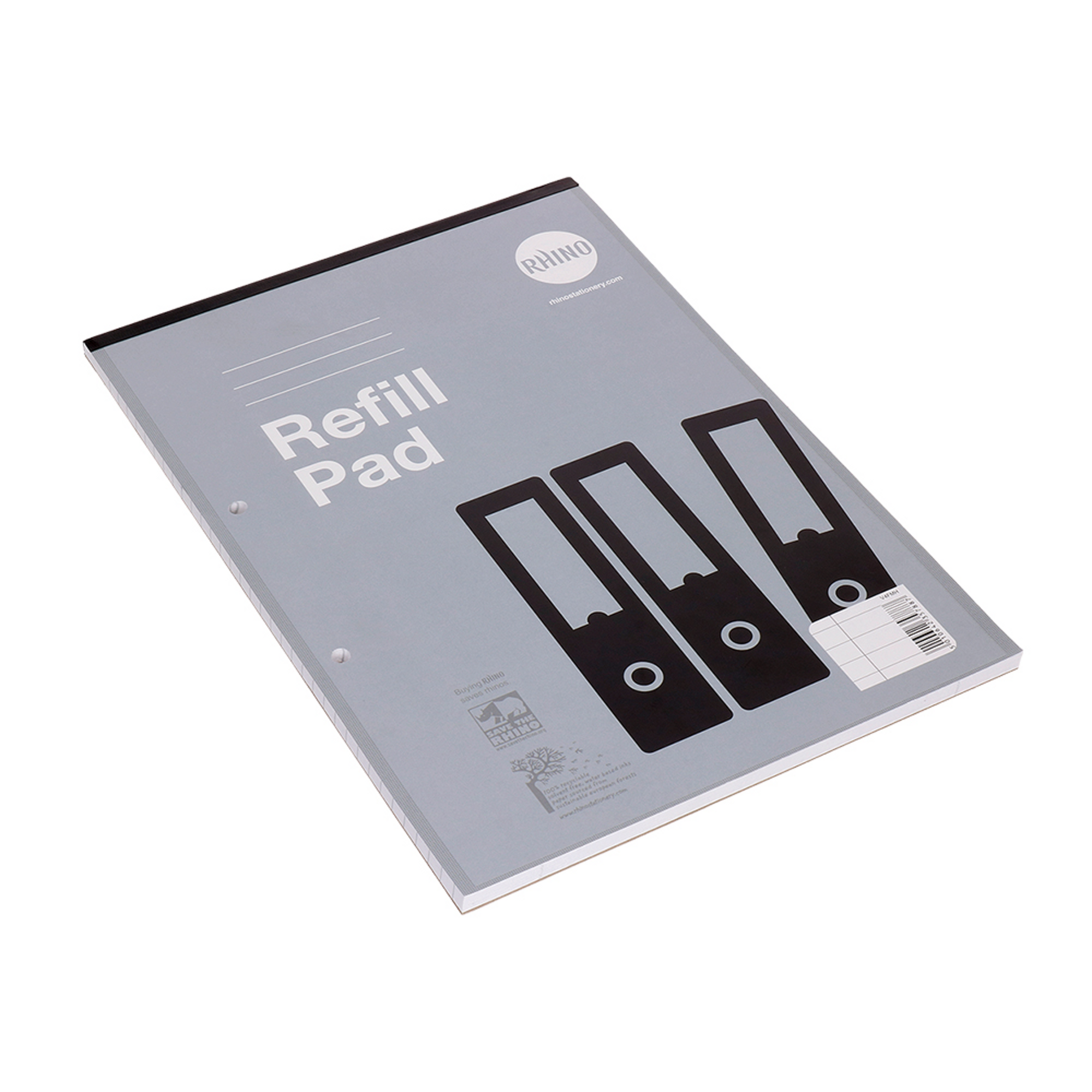Refill Pads A4 80p 8mm Ruled M Grey P10