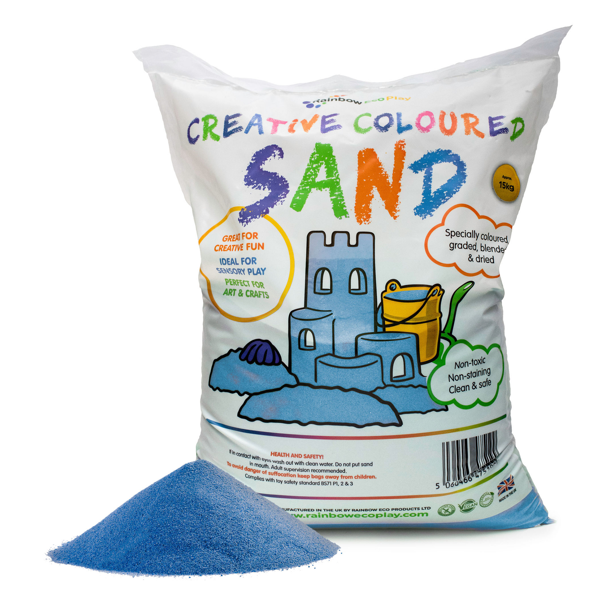 Coloured Sand (blue) - 15kg Bag