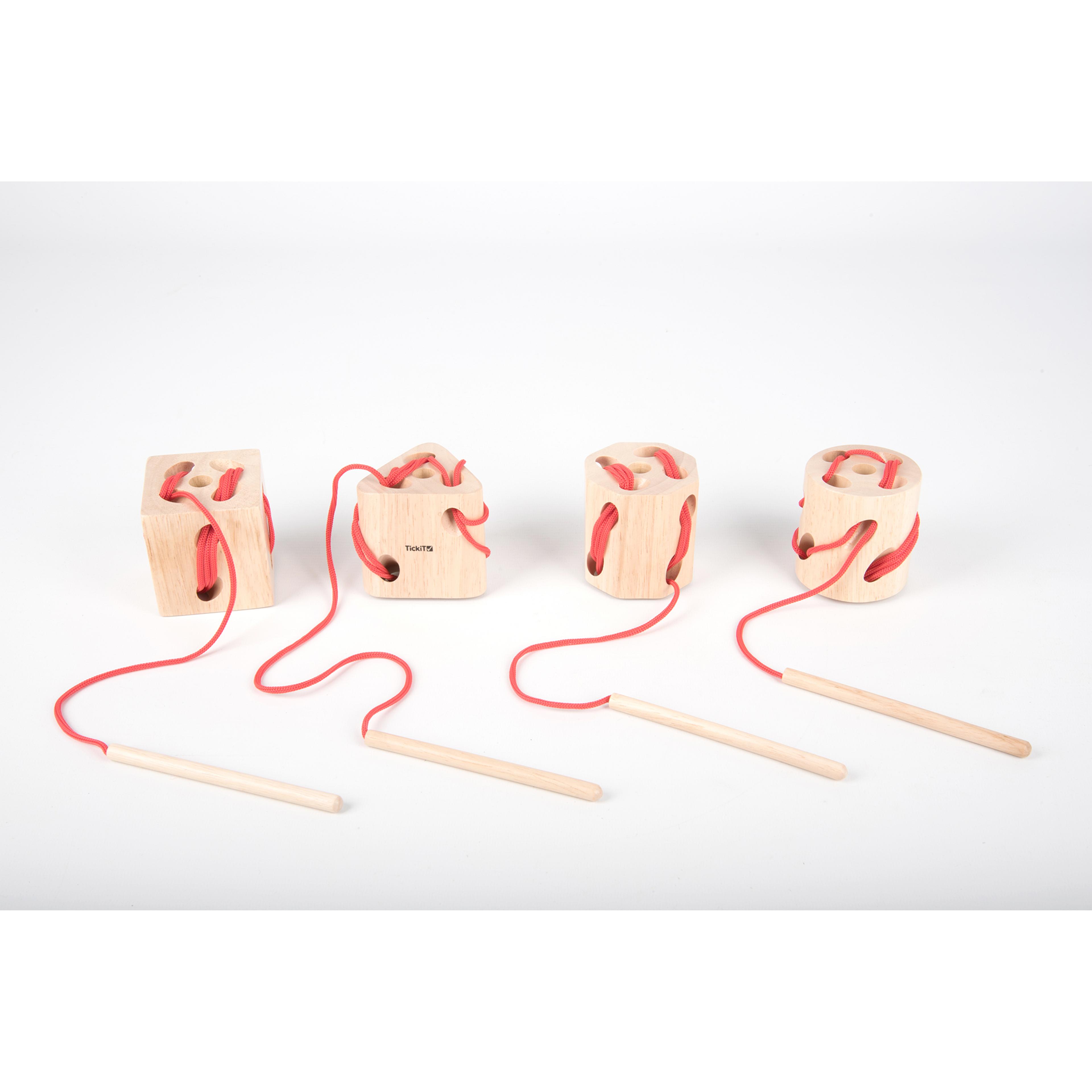 tickit Wooden Lacing Shapes