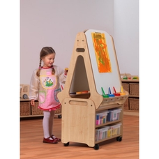 Double Sided 2-in-1 Easel and Storage