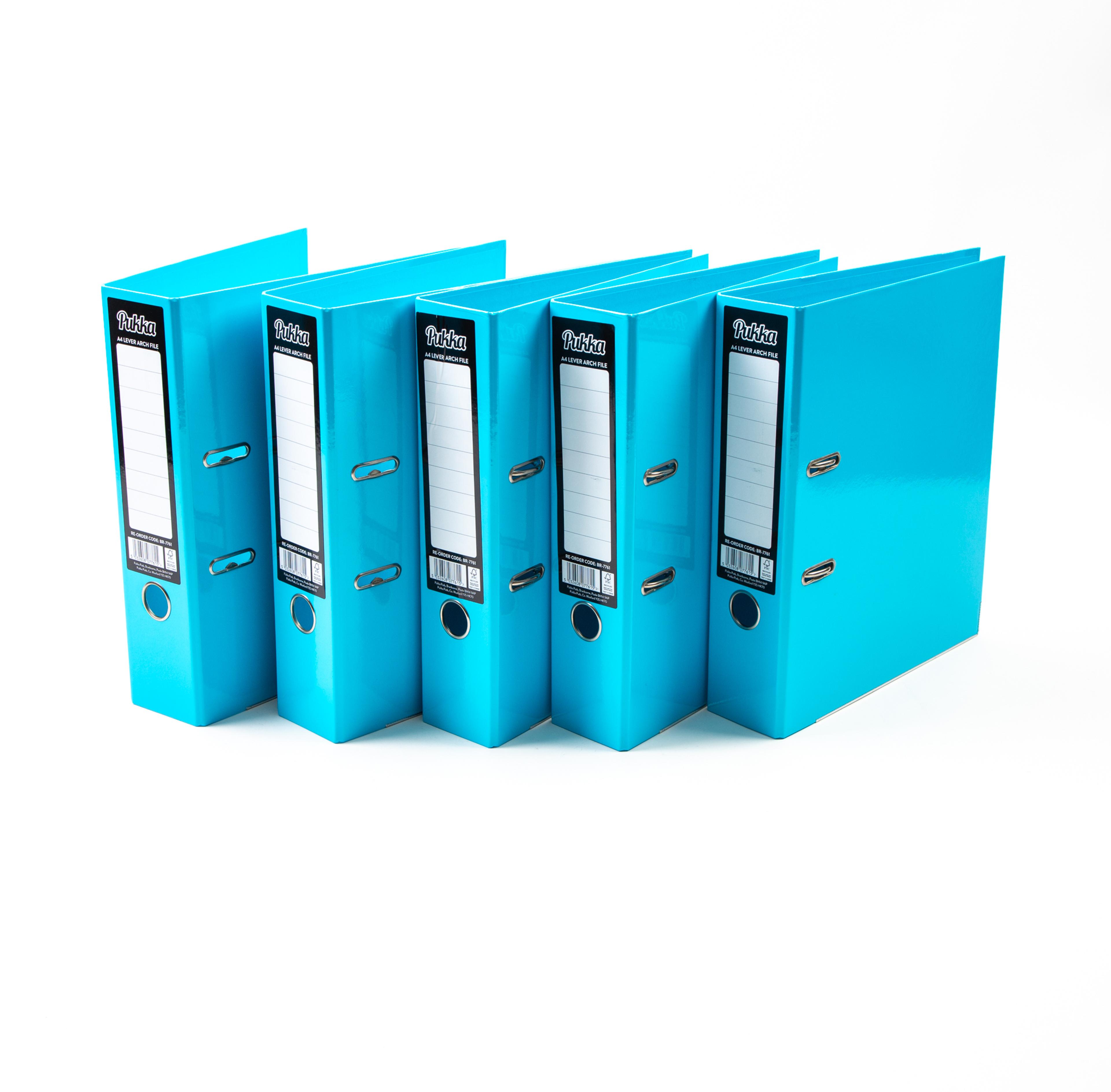 Pukka Lever Arch Files - A4 - Blue - Pack of 10