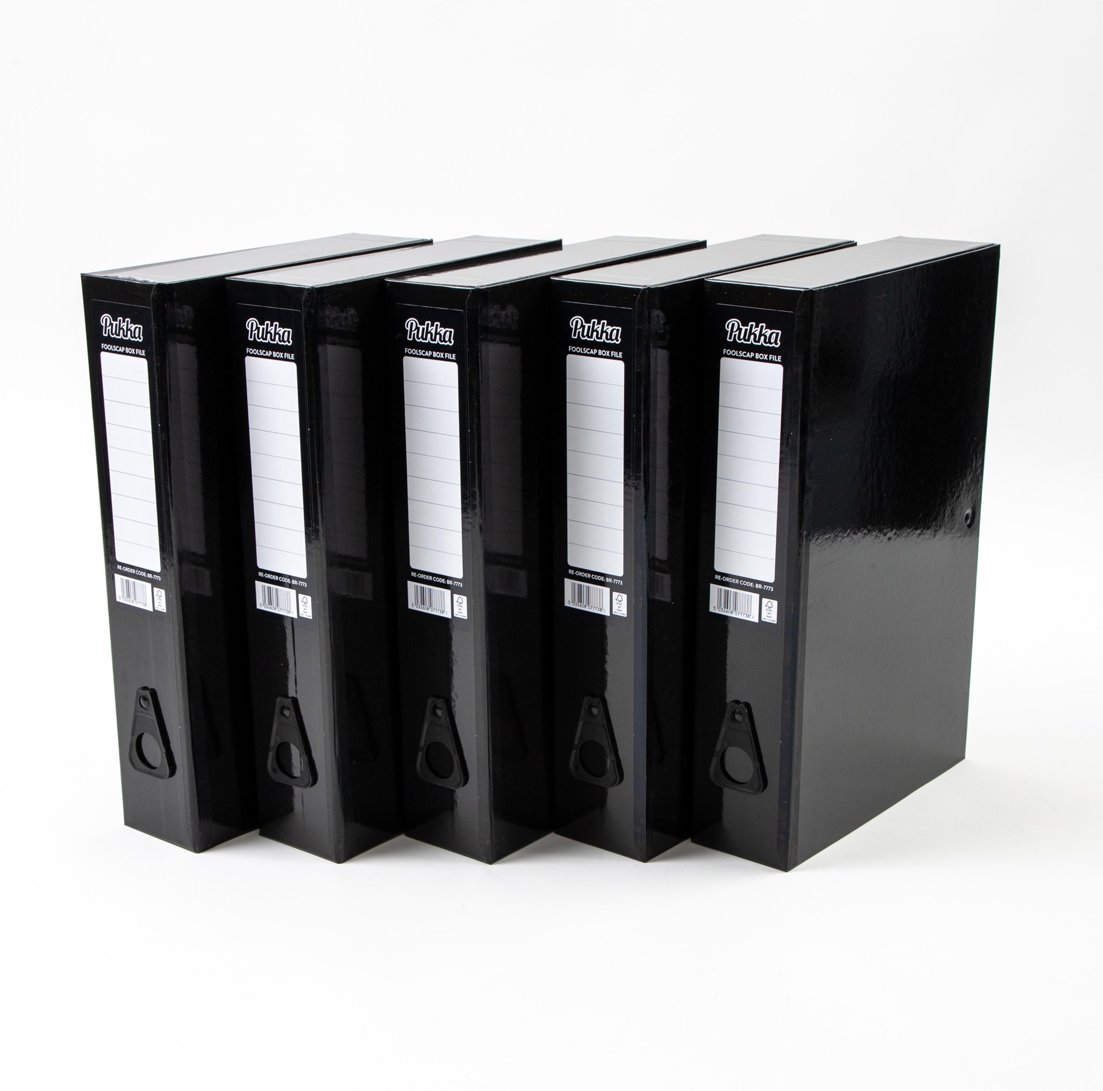 Pukka Box Files -Black -Pack of 10