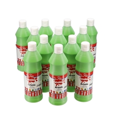 Scola Artmix Ready Mixed Paint - 600ml - Leaf Green - Pack of 12
