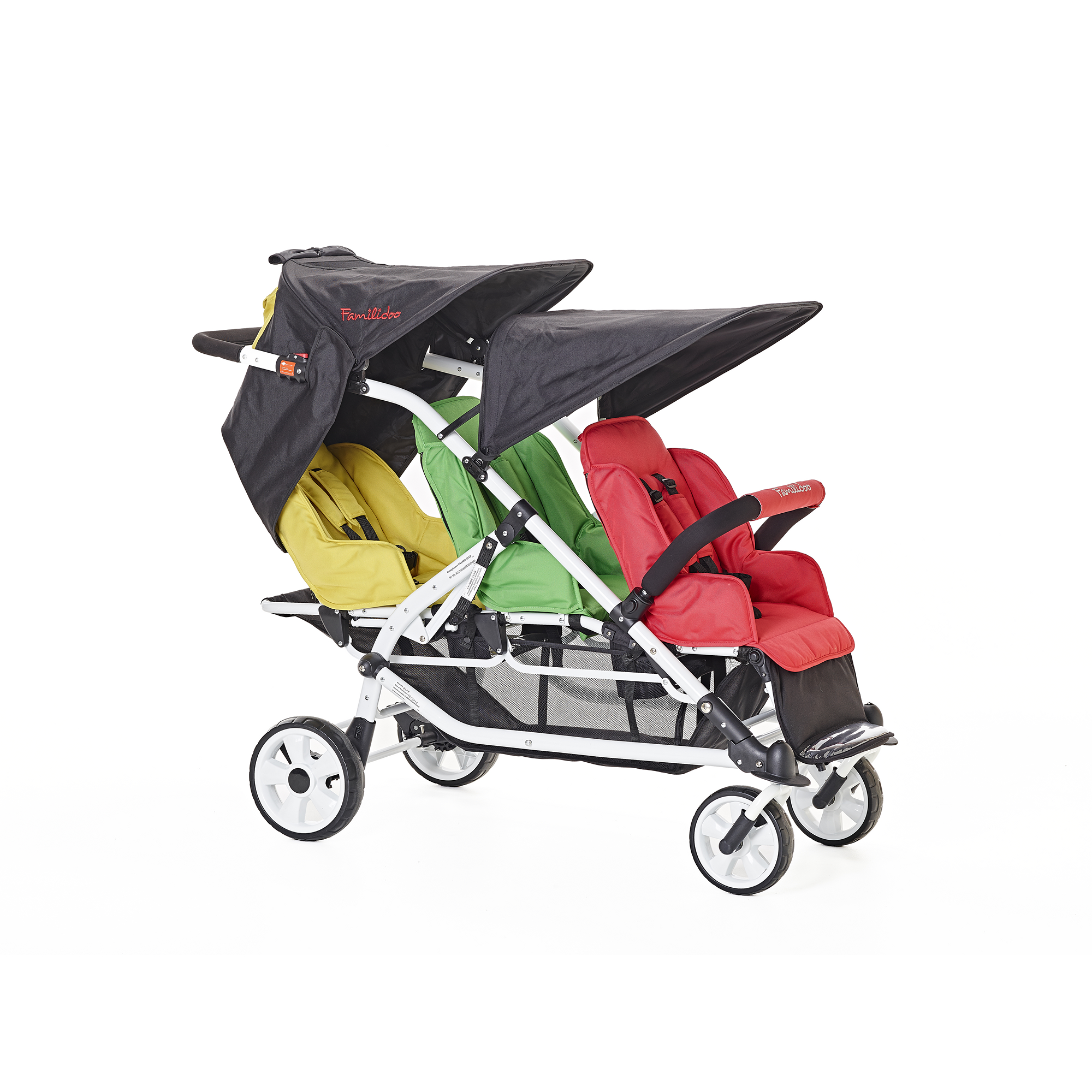 three seater stroller
