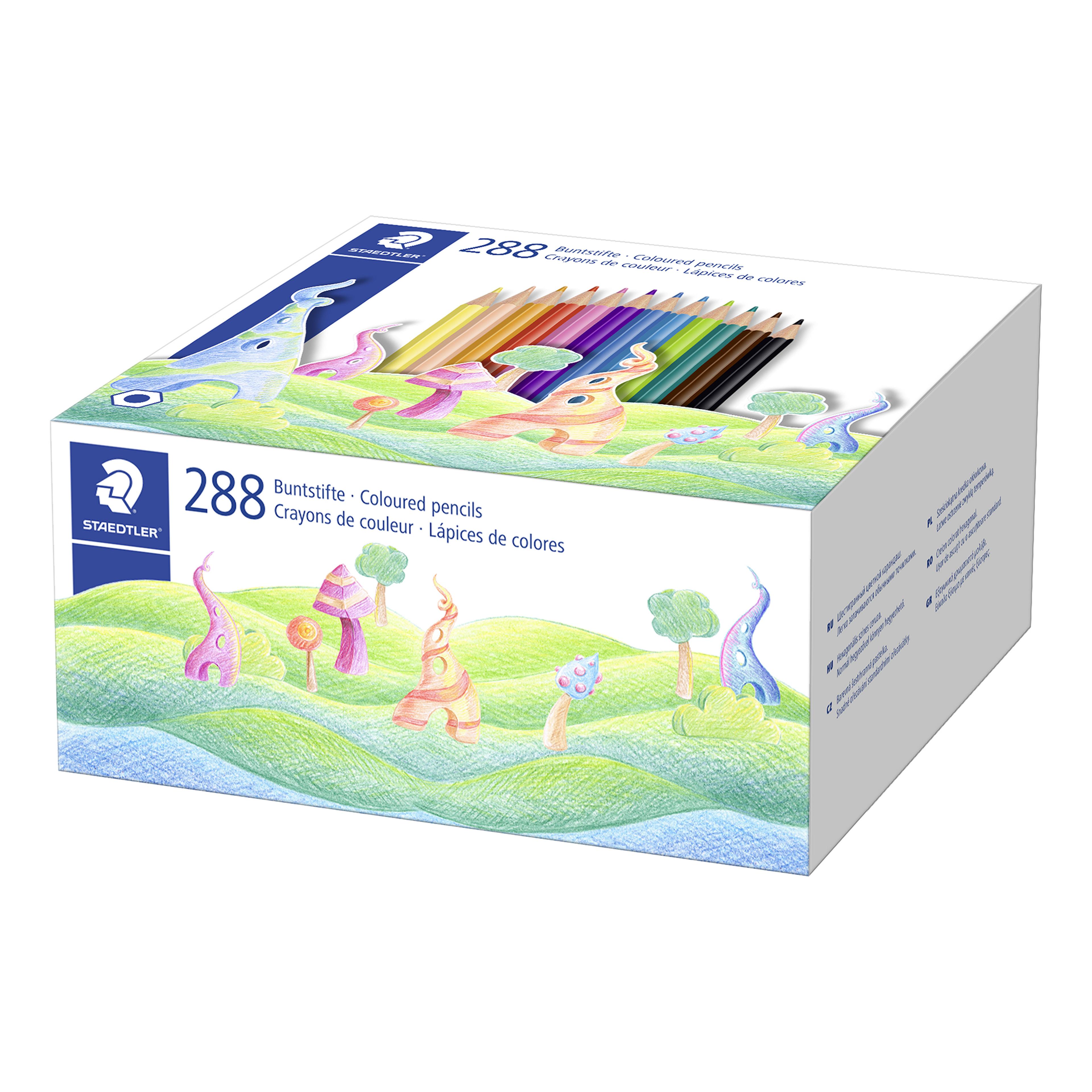 STAEDTLER Wood Free Colouring Pencils - Pack of 288