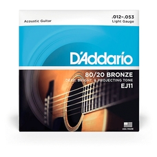 D'Addario 80-20 Bronze String Set - Light