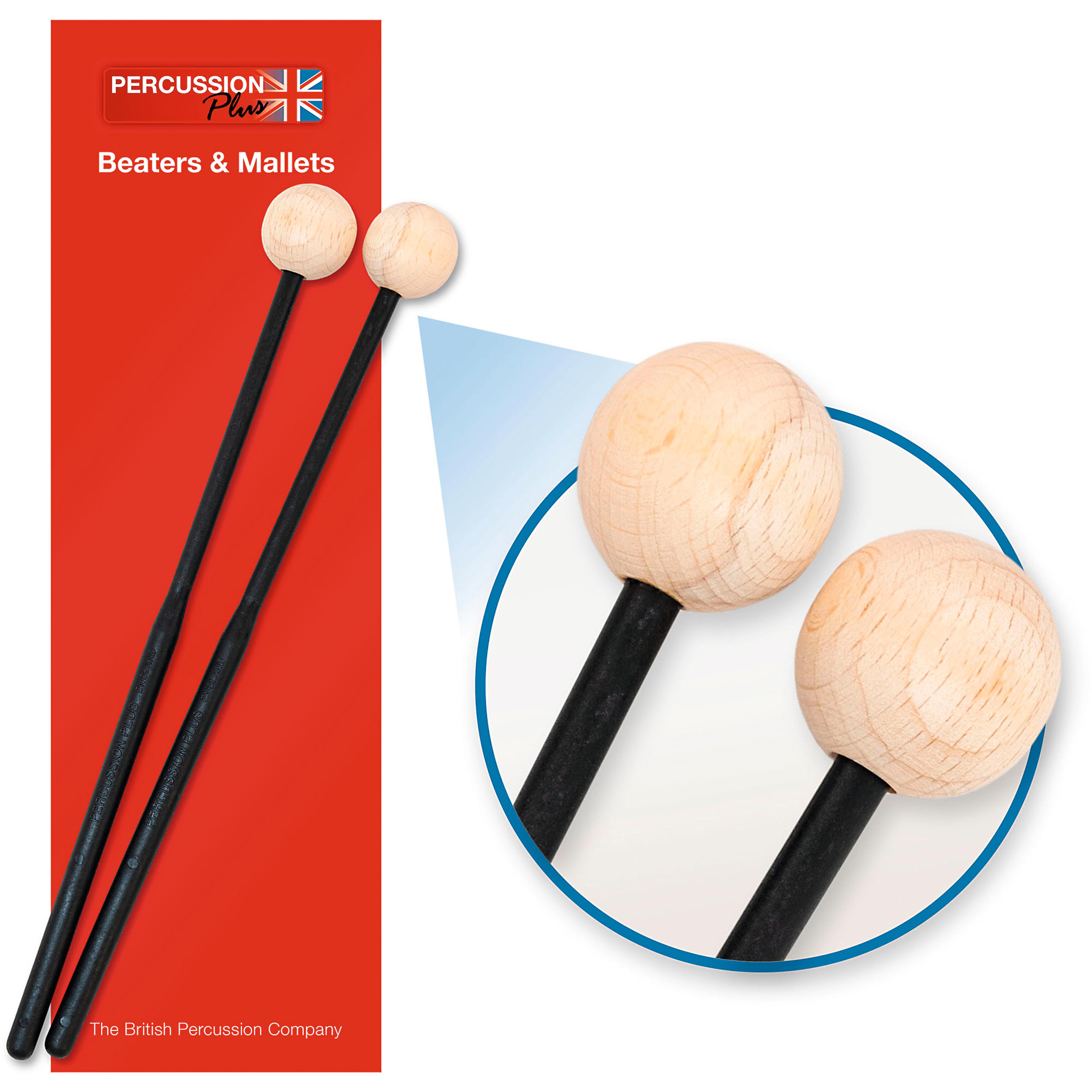 PERCUSSION Plus PP069 Beaters - Hard - Pair