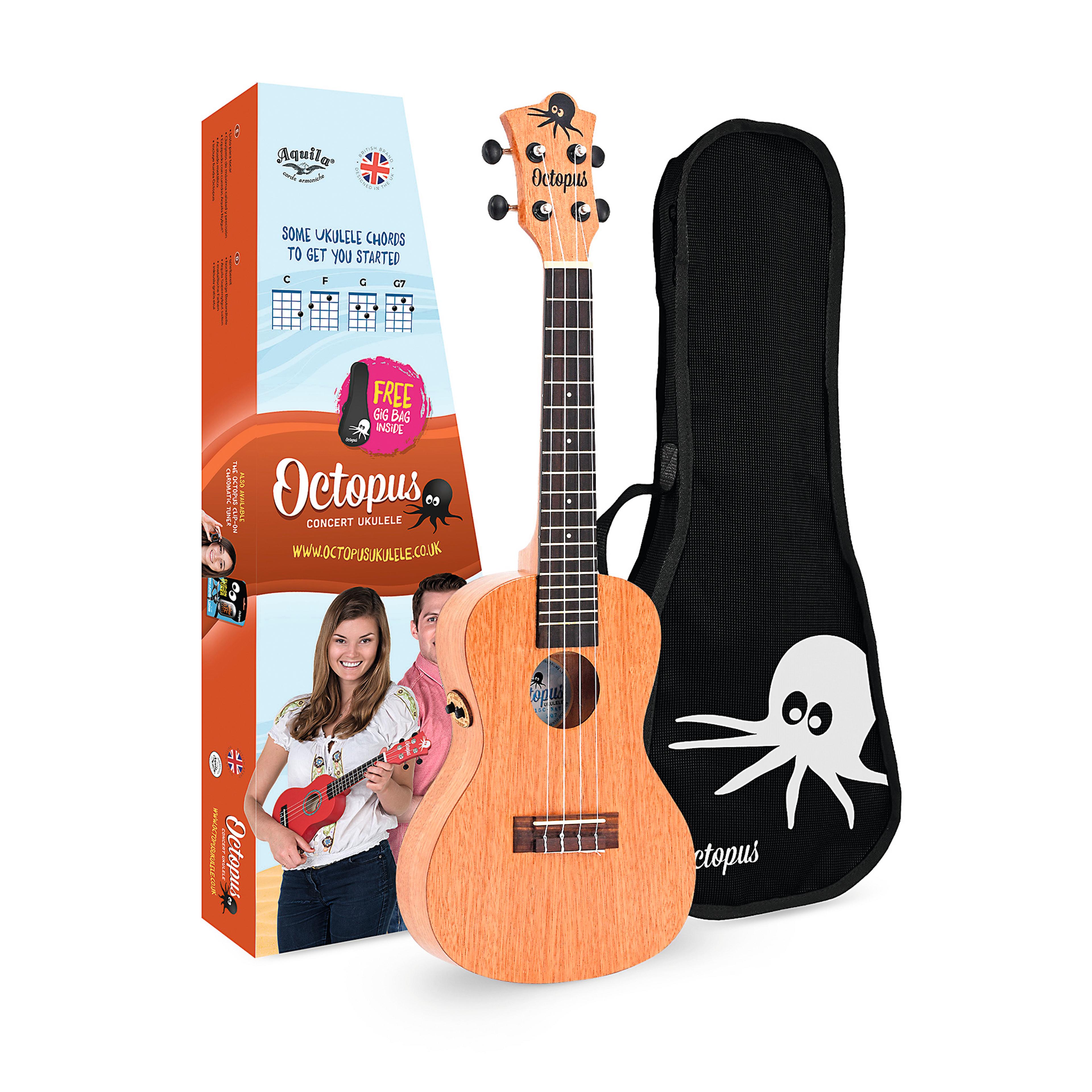 Octopus electro-acoustic ukulele - Concert