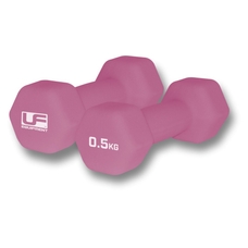 Urban Fitness Hex Dumbbells - Pink - 0.5kg