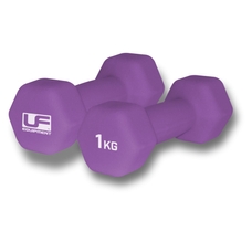 Urban Fitness Hex Dumbbells - Purple - 1kg