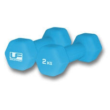 Urban Fitness Hex Dumbbells - Blue - 2kg