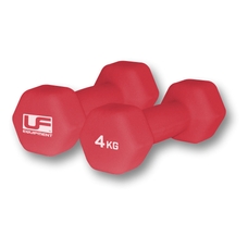 Urban Fitness Hex Dumbbells - Red - 4kg