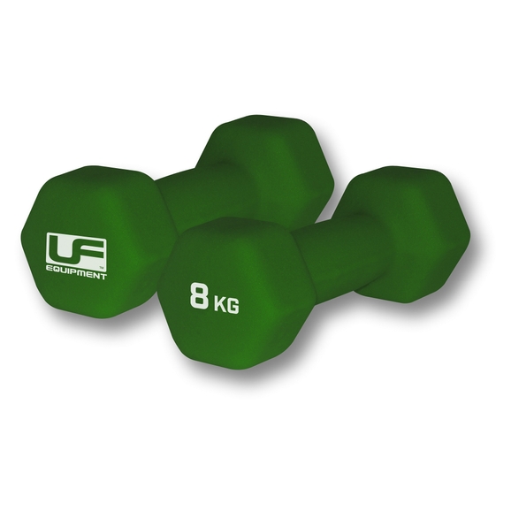 Urban Fitness Hex Dumbbells Green 8kg - Main Image