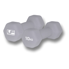Urban Fitness Hex Dumbbells - Grey - 10kg