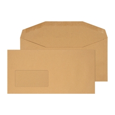 Mail Machine Envelope Manilla - Window - 114x235mm