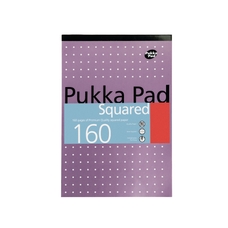 Pukka Pad Metallic Refill Pads - A4 - 160 pages - 5mm Squared, 4 Hole