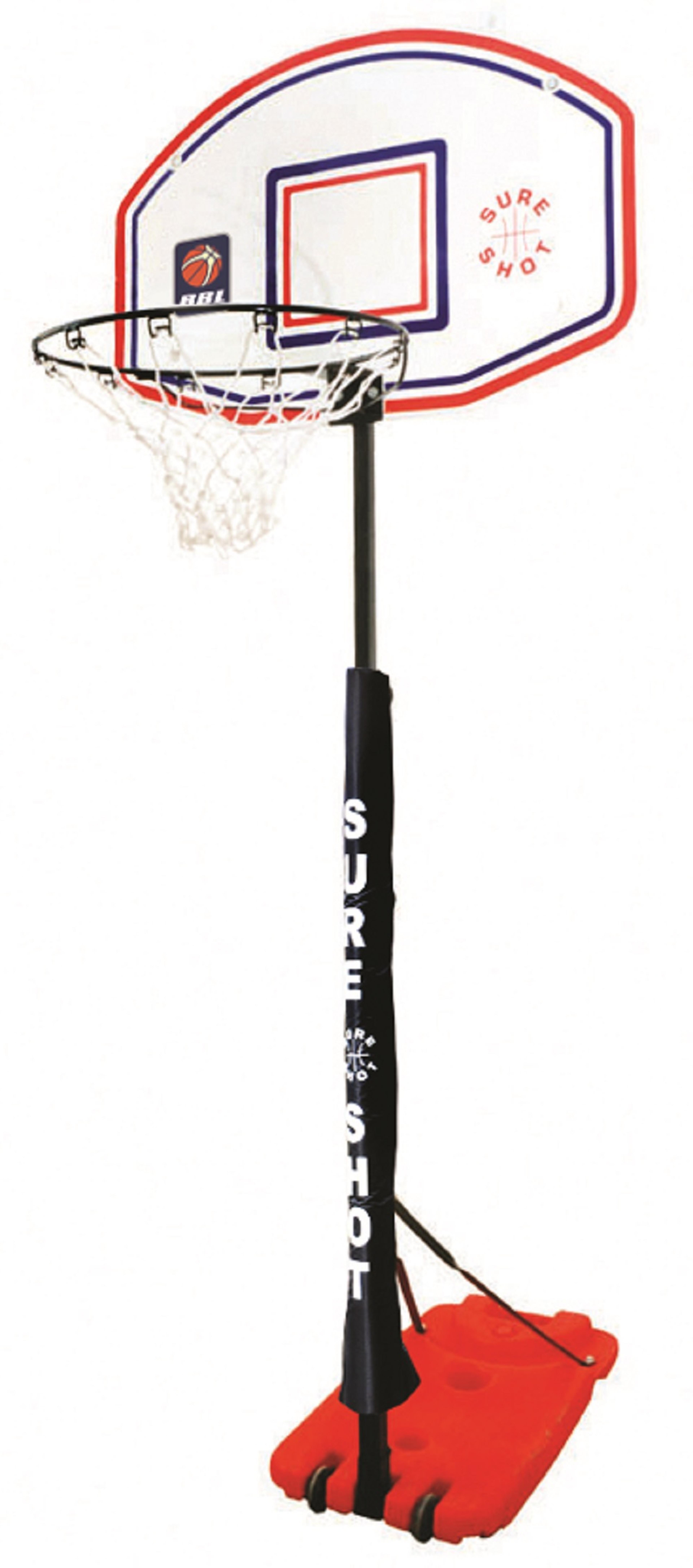 Sure Shot Hotshot Basketball Unit - White Backboard
