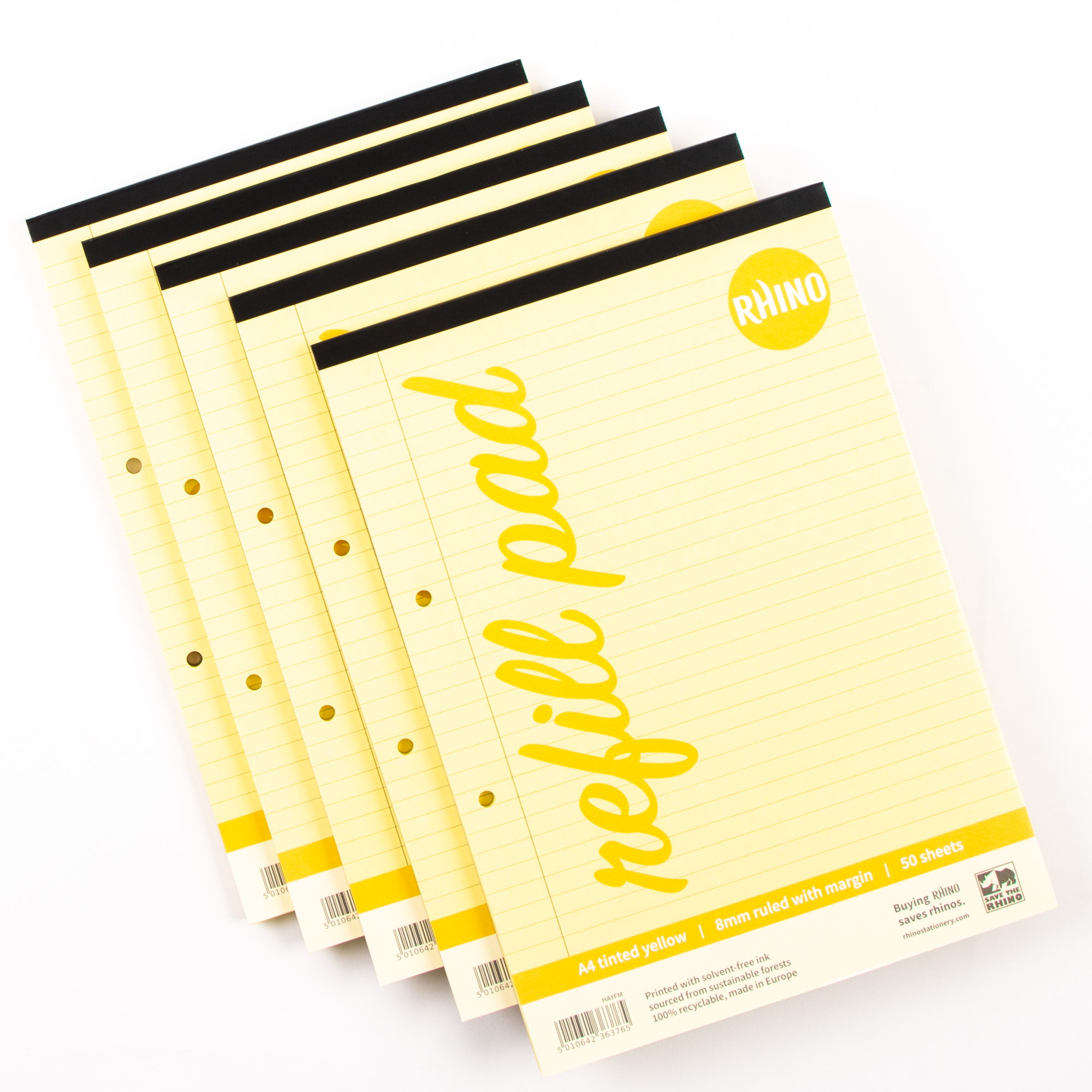ECMT13598 - Tinted Refill Pads - Yellow - Pack of 6